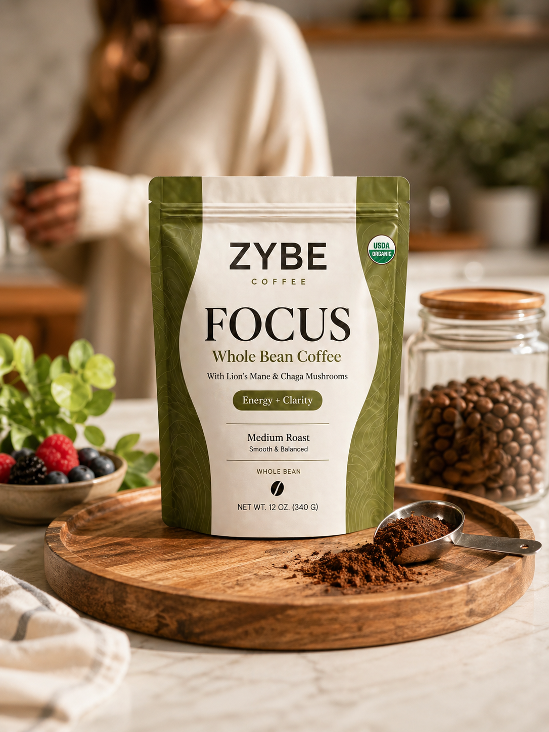 Focus Whole Bean Coffee - Hover