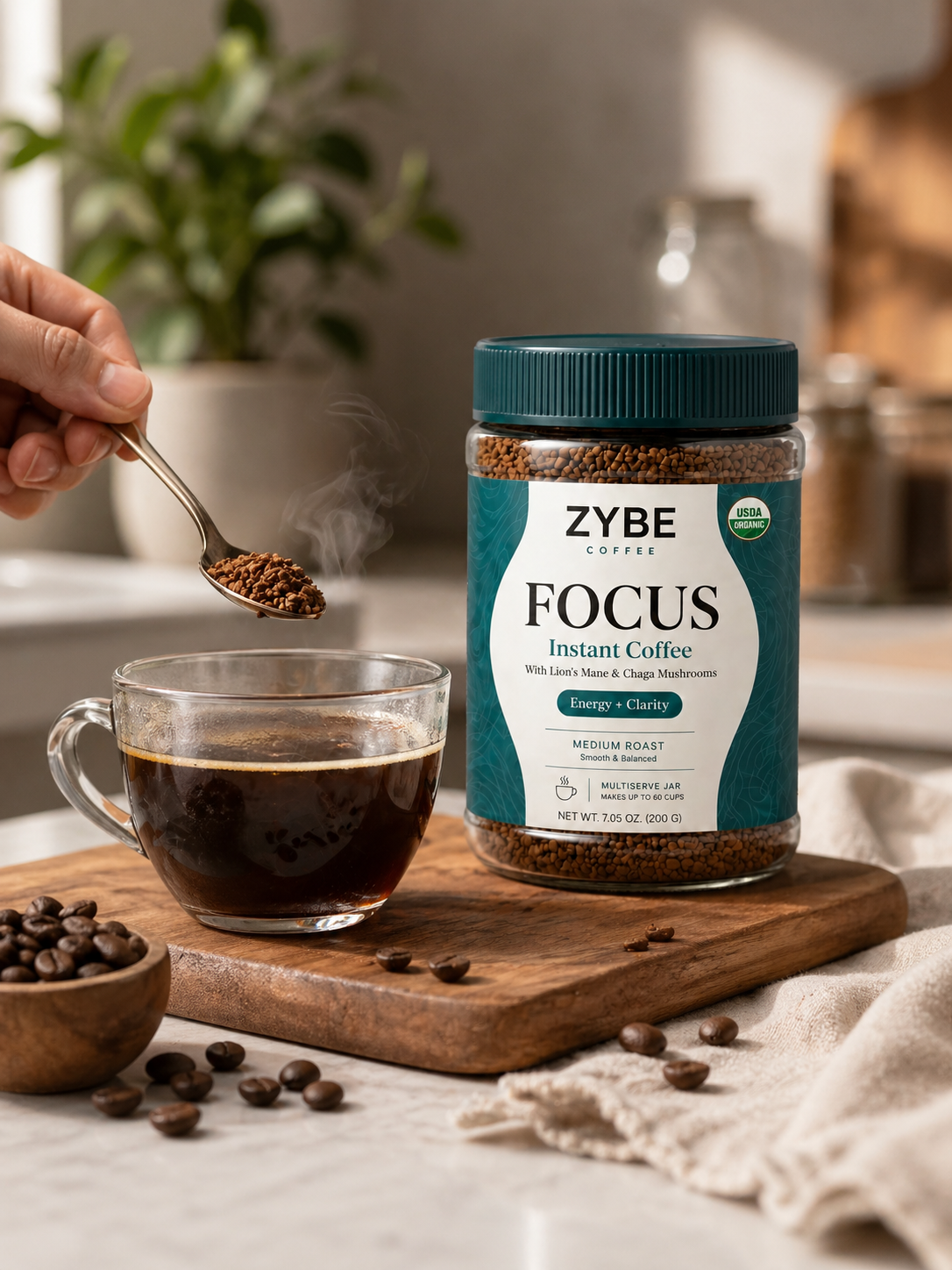 Focus Instant Coffee - Hover