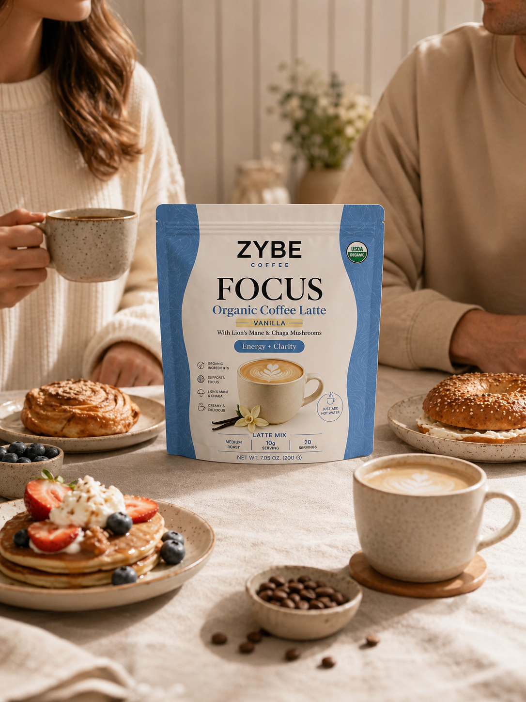 Organic Coffee Latte - Hover