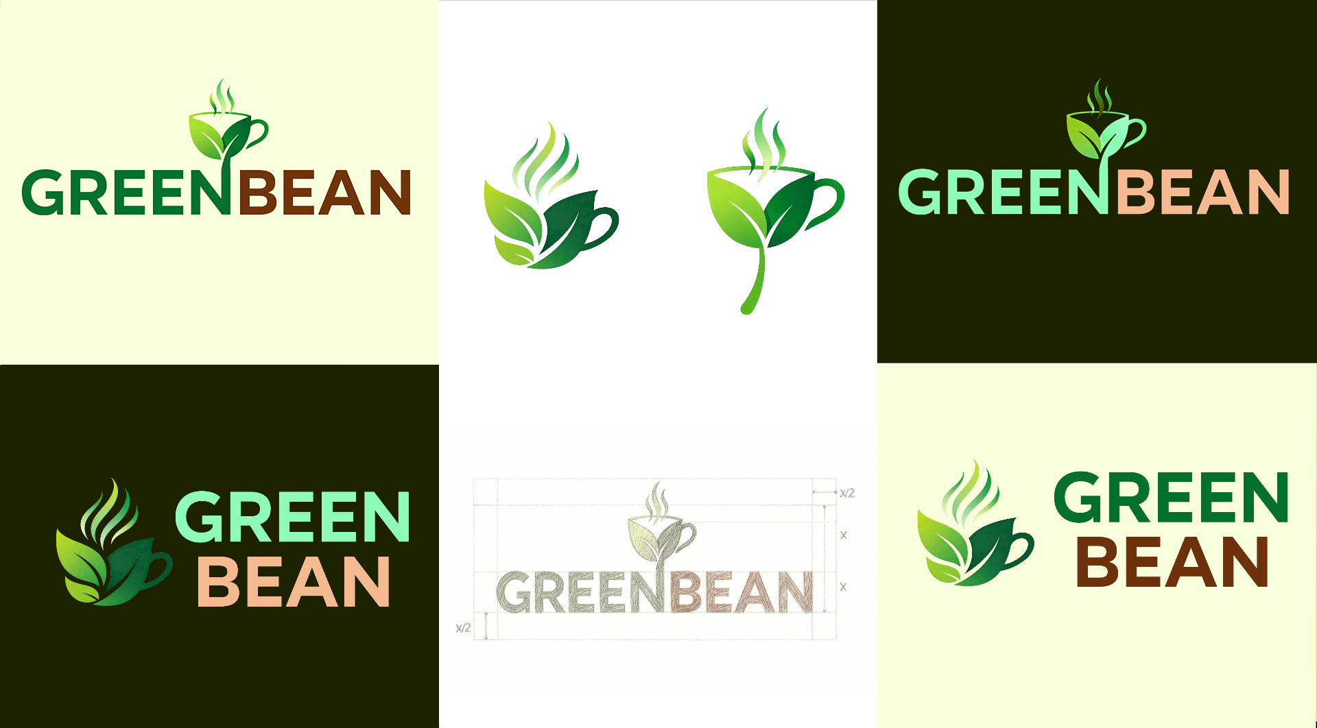 GreenBean Logo Variations
